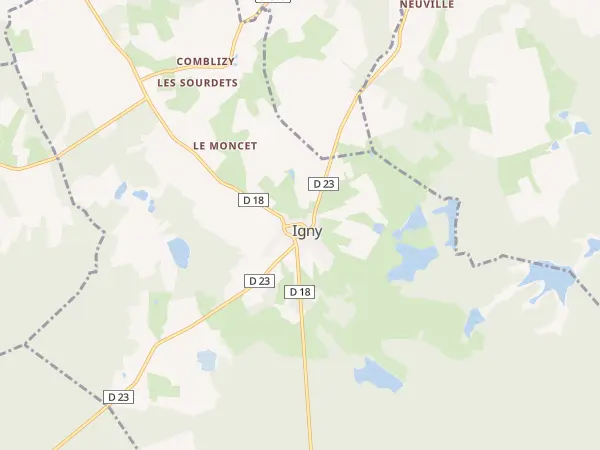 Plan de Igny-Comblizy