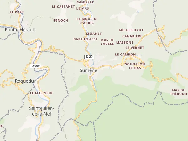 Plan de Sumène