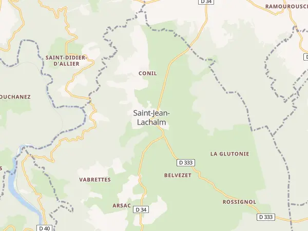 Plan de Saint-Jean-Lachalm