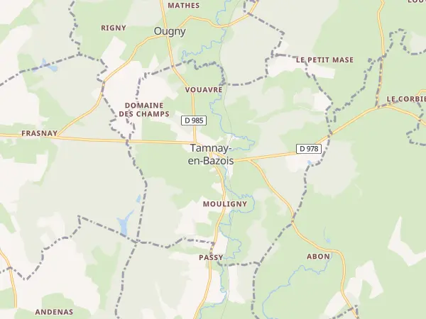Plan de Tamnay-en-Bazois