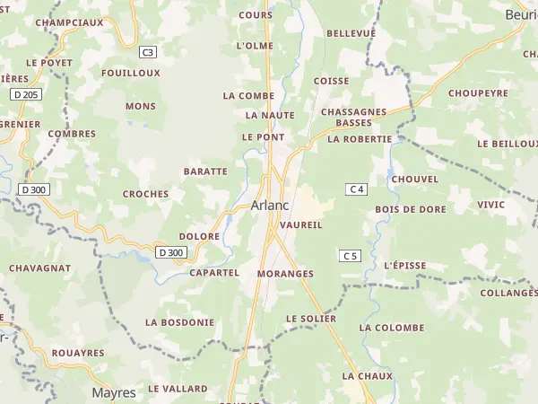 Plan de Arlanc