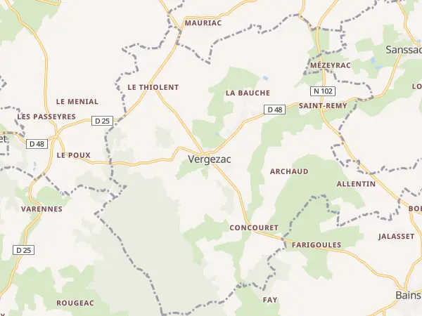 Plan de Vergezac