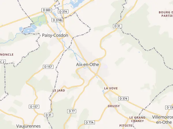 Plan de Aix-Villemaur-Pâlis