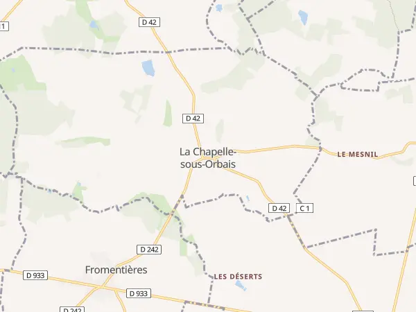 Plan de La Chapelle-sous-Orbais