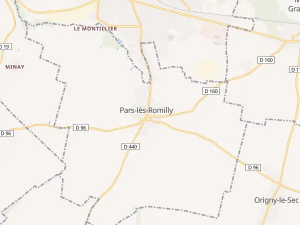 Plan de Pars-lès-Romilly