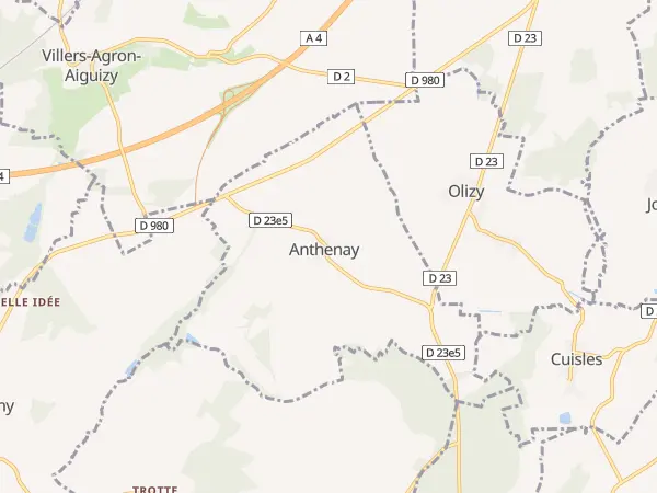 Plan de Anthenay