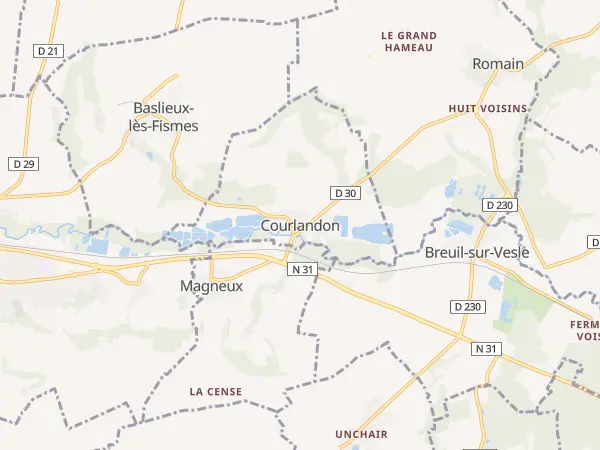 Plan de Courlandon
