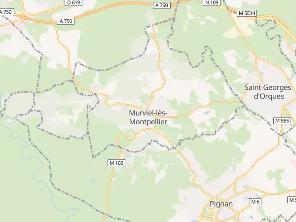 Plan de Murviel-lès-Montpellier