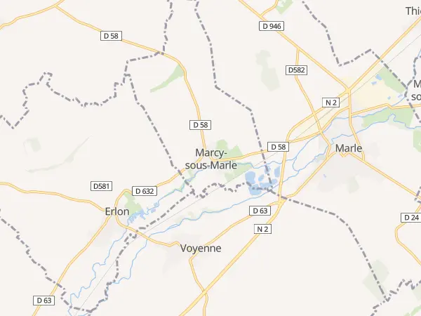 Plan de Marcy-sous-Marle