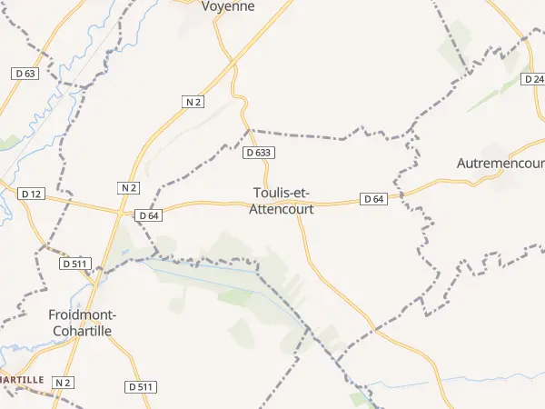 Plan de Toulis-et-Attencourt