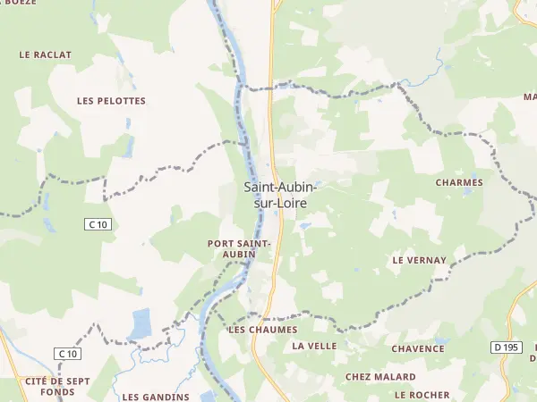 Plan de Saint-Aubin-sur-Loire