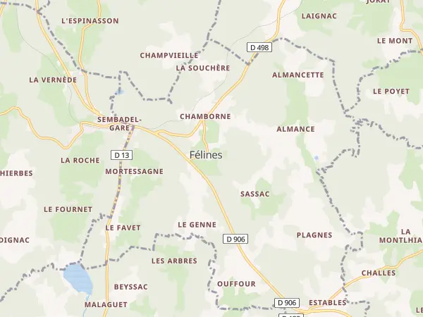 Plan de Félines