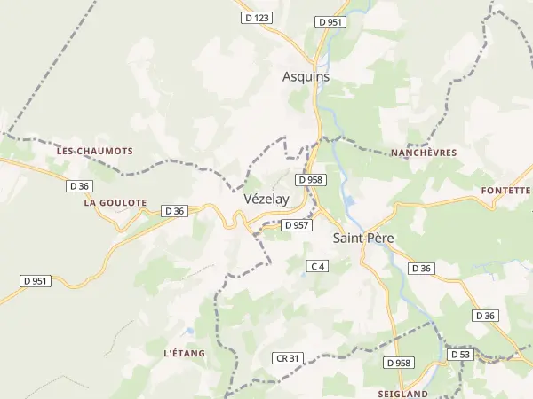 Plan de Vézelay