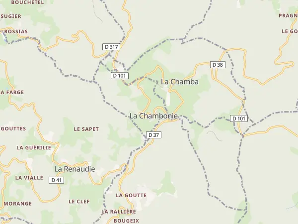 Plan de La Chambonie