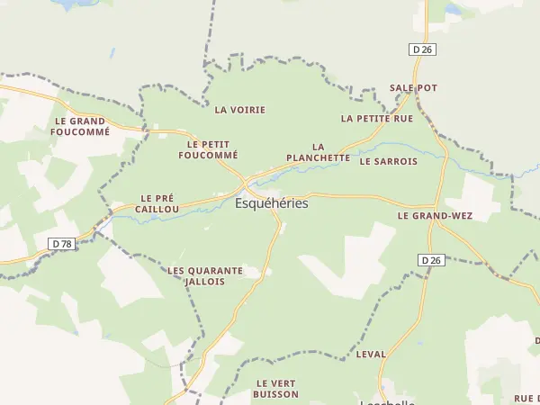Plan de Esquéhéries