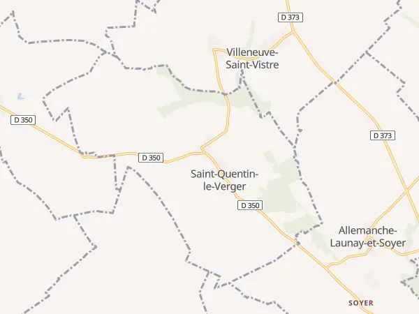 Plan de Saint-Quentin-le-Verger