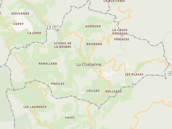 Plan de La Chabanne
