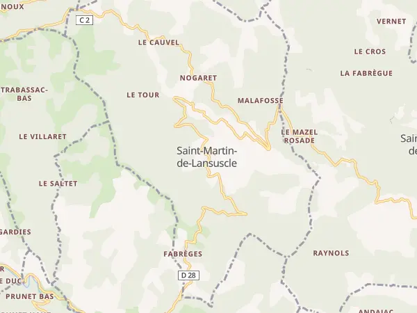 Plan de Saint-Martin-de-Lansuscle