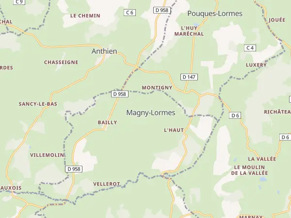 Plan de Magny-Lormes