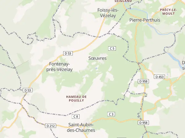 Plan de Fontenay-près-Vézelay