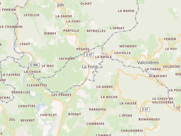 Plan de La Forie