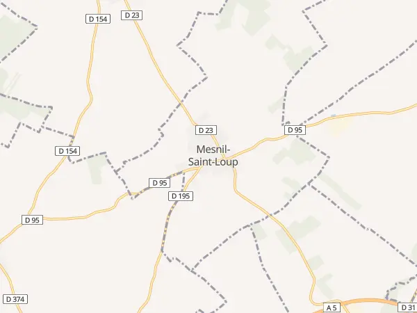 Plan de Mesnil-Saint-Loup