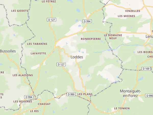 Plan de Loddes