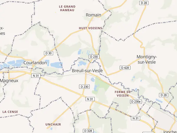 Plan de Breuil-sur-Vesle
