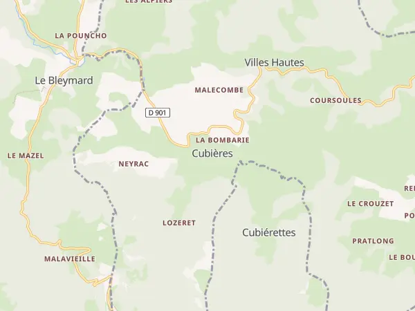 Plan de Cubières
