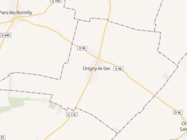 Plan de Origny-le-Sec