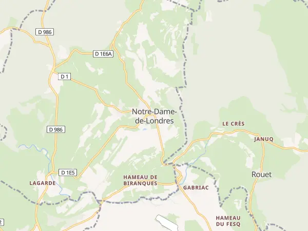 Plan de Notre-Dame-de-Londres