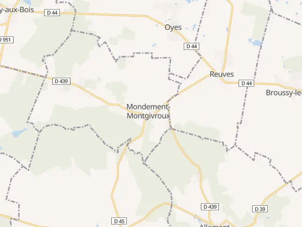 Plan de Mondement-Montgivroux