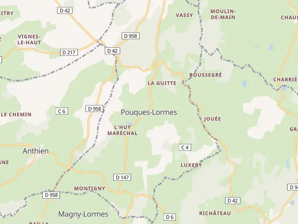 Plan de Pouques-Lormes