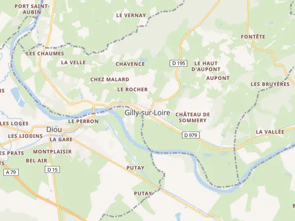Plan de Gilly-sur-Loire