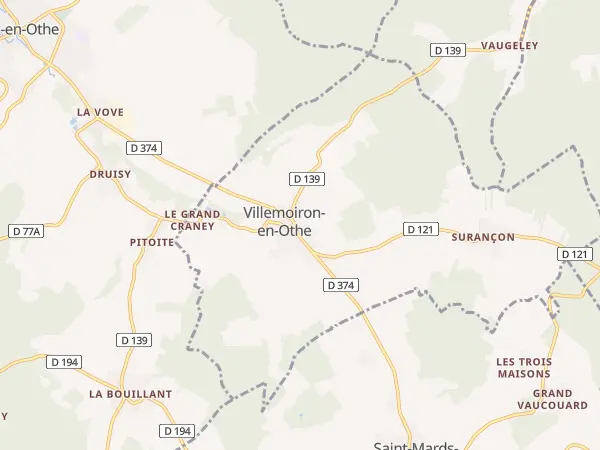 Plan de Villemoiron-en-Othe