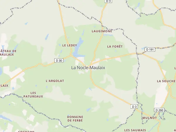Plan de La Nocle-Maulaix
