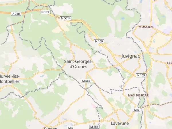 Plan de Saint-Georges-d’Orques