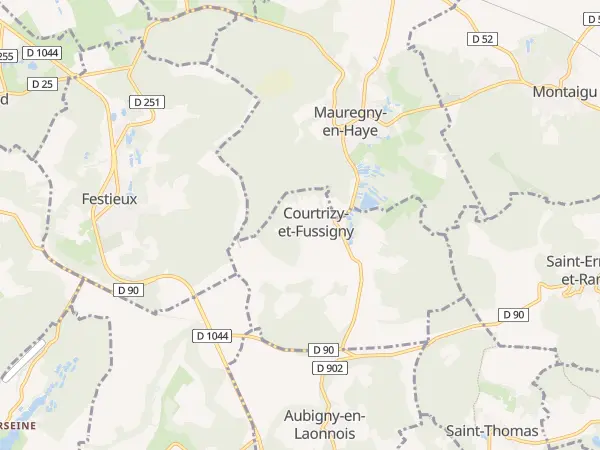 Plan de Courtrizy-et-Fussigny