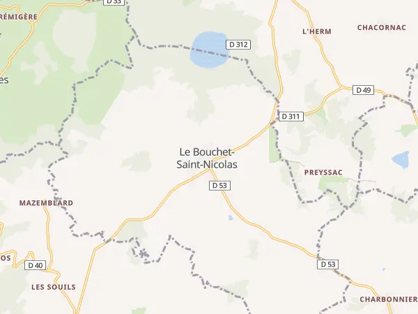 Plan du Bouchet-Saint-Nicolas