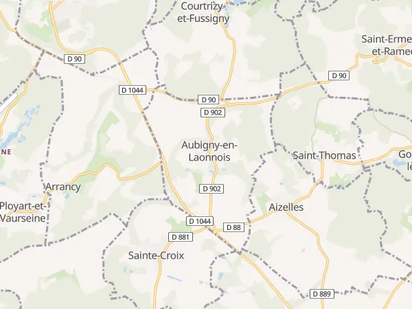Plan de Aubigny-en-Laonnois