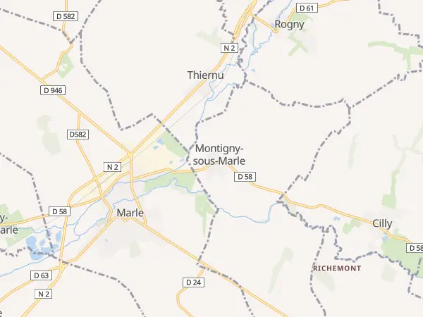 Plan de Montigny-sous-Marle