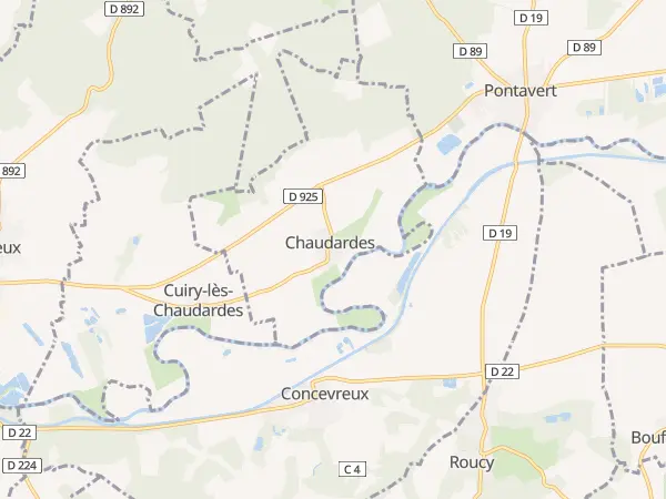 Plan de Chaudardes