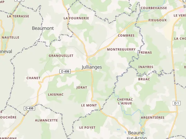 Plan de Jullianges