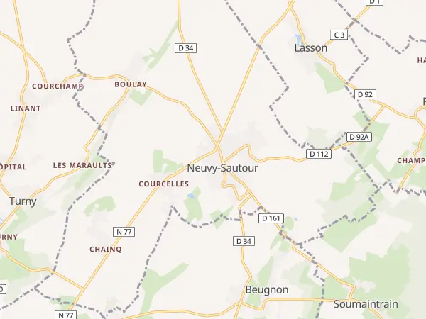 Plan de Neuvy-Sautour