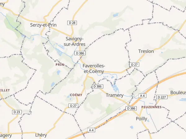 Plan de Faverolles-et-Coëmy