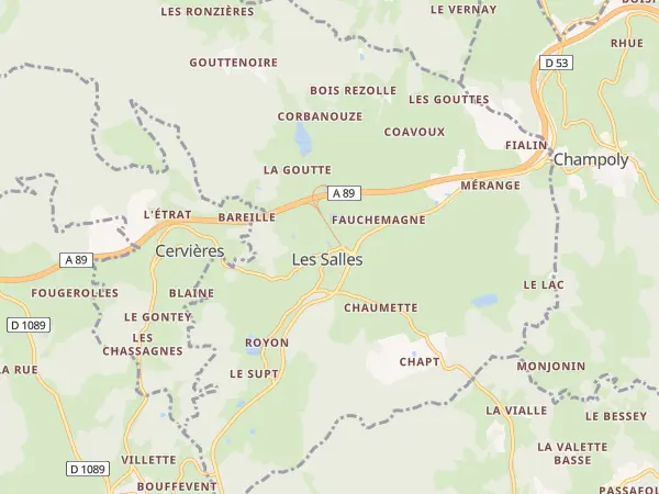 Plan des Salles