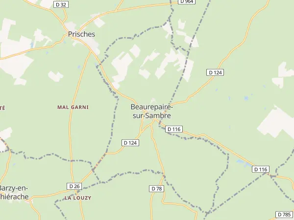 Plan de Beaurepaire-sur-Sambre