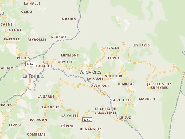 Plan de Valcivières