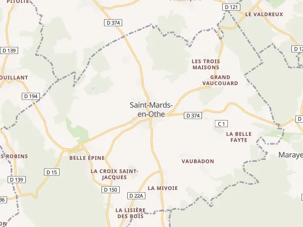 Plan de Saint-Mards-en-Othe