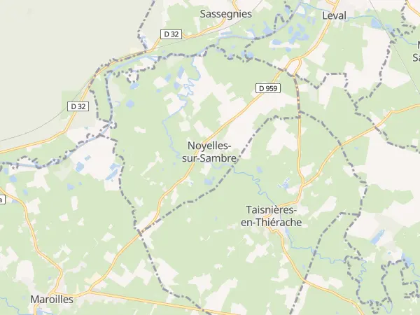 Plan de Noyelles-sur-Sambre